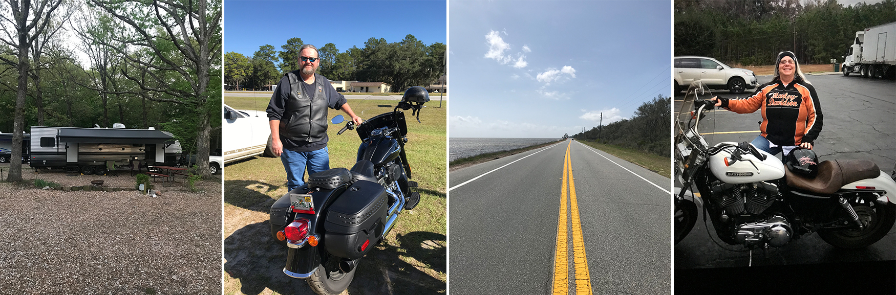 2021 roadtofreedom98.com Arleen and Tom with the Bikes and open road